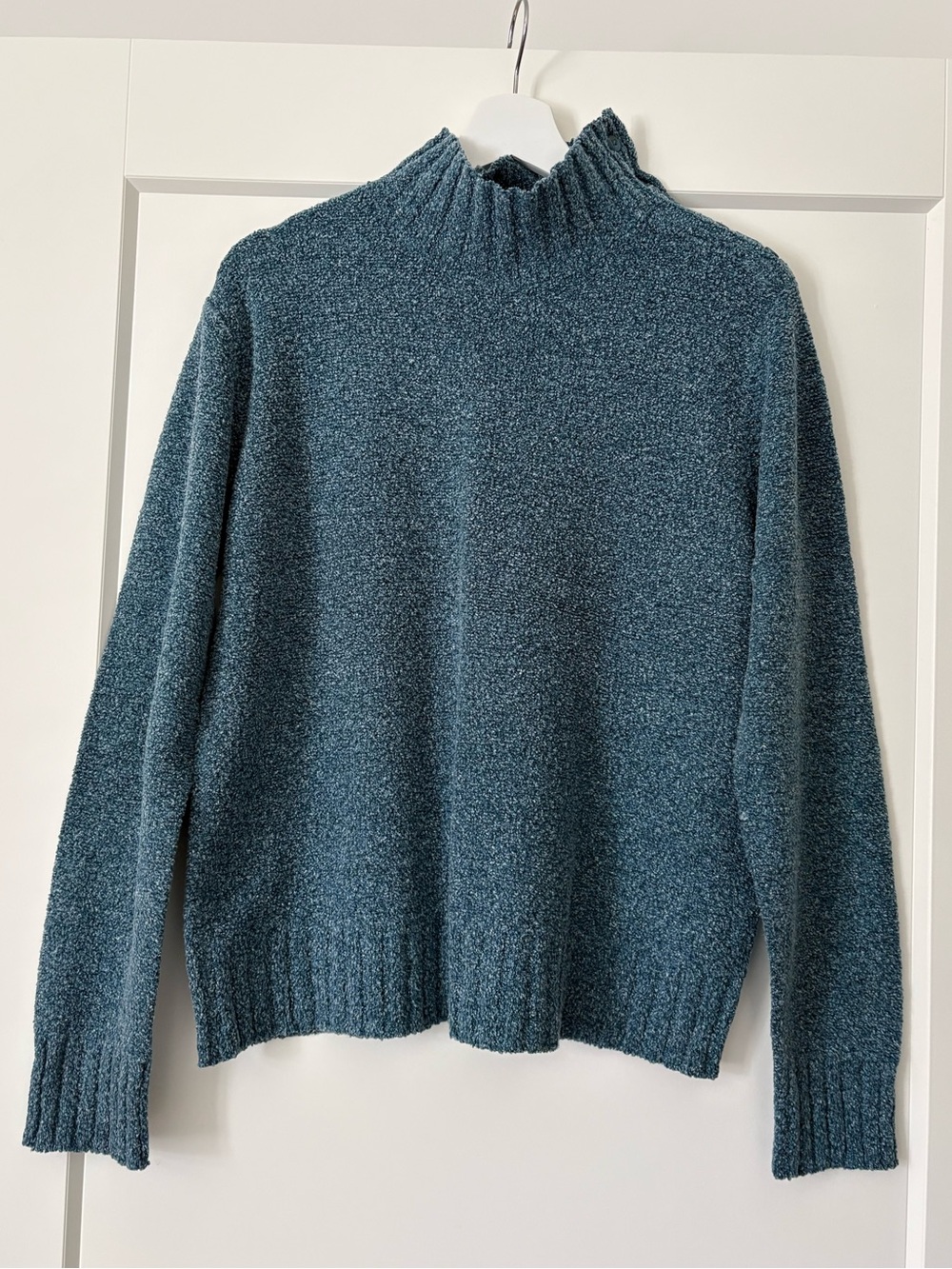 Columbia Women's Textured Mock Neck Sweater - Denim Blue